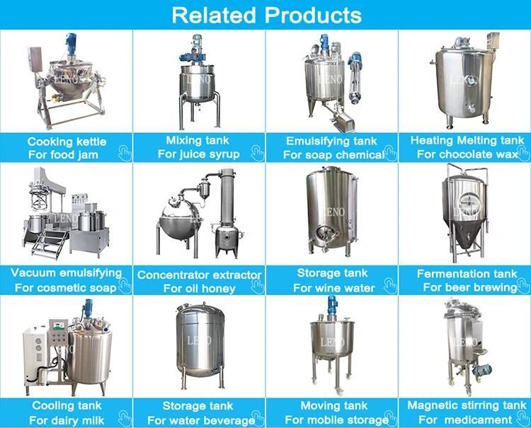 Heating Tank Paraffin Wax Melting Factory Directly Sale Heating Mixing Tank Paraffin Wax Melting Tank