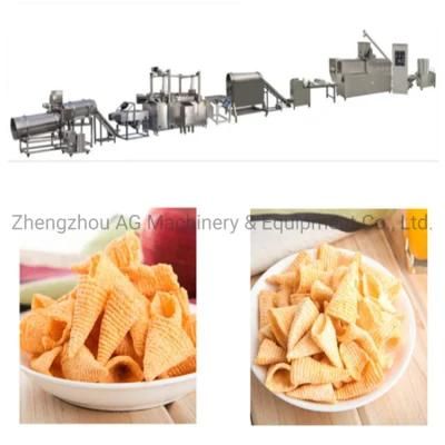 Best Selling Snack Food Processing Machine Crispy Fried Corn Flour Chips Line