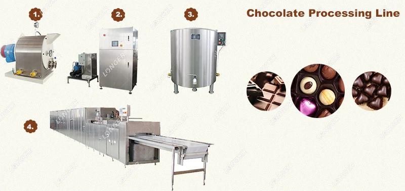 Mini Wafer Chocolate Moulding Enrobing Processing Line Production Chocolate Molding Line