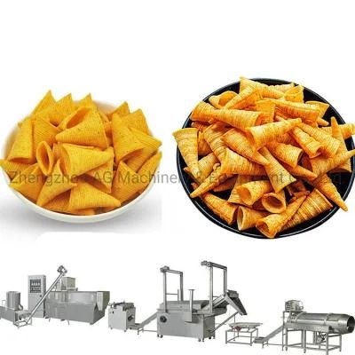 AG Mach Frying Snack Machine Puffed Snacks Flour Fried Salad Sticks Bugles Production Line