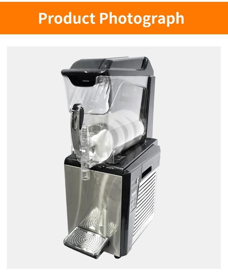 Commercial Slush Machine with Double Vats Juice Dispenser