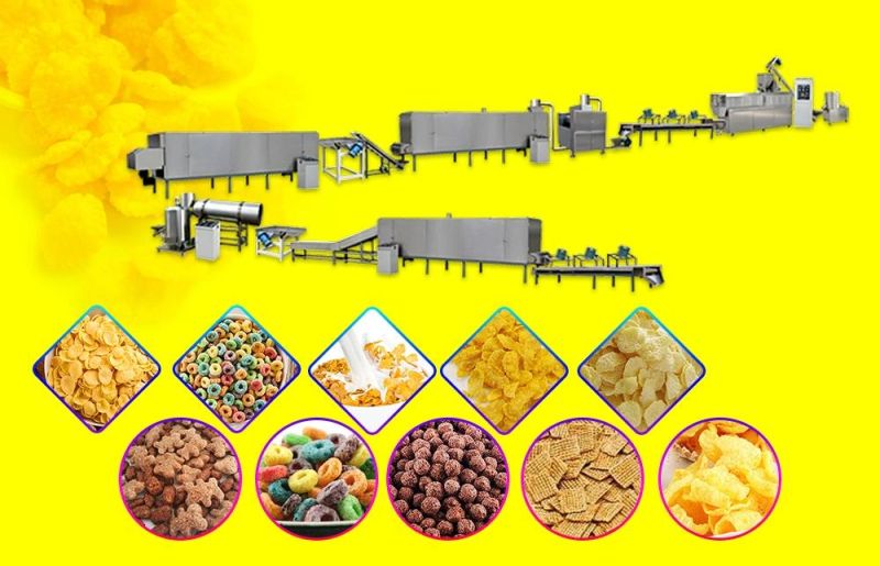 Corn Flakes/Corn Chips Making/Processing/Production Line/Equipment/Machine