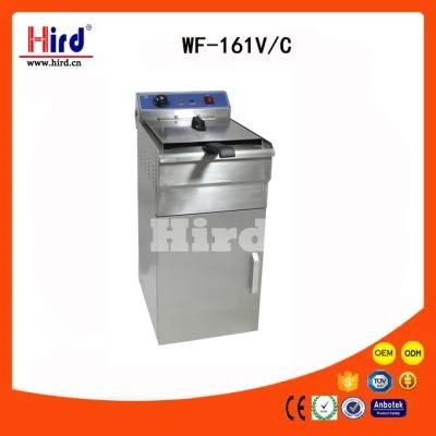 Electric Fryer (Wf-161V/C) Cabinet Single Tank Ce Bakery Equipment BBQ Catering Equipment ...