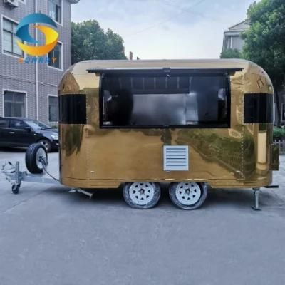 Fully Equipped Multifunctional BBQ Food Trailers Mobile Fast Food Carts