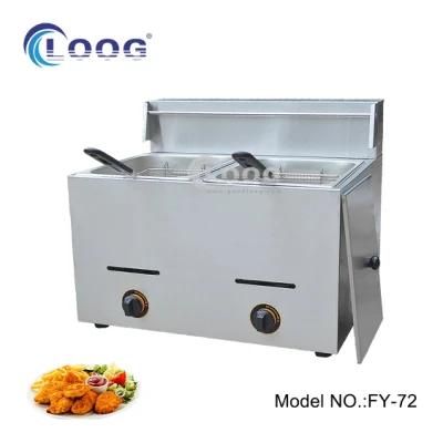 Commercial Gas Type Deep Fryer Potato Chips Frying Machine Small Deep Fryer New Restaurant ...