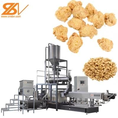 Textured Soy Protein Processing Machine Soya Chunks Production Plant Soya Nuggets ...