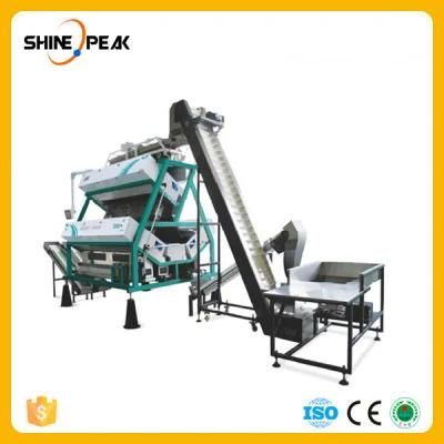 Four-Decked Tea Color Sorter with Elevator and Material Feeder