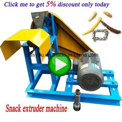 Grain Rice Corn Puffed Snack Food Making Extruder Machine